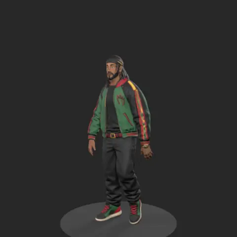 The character walking