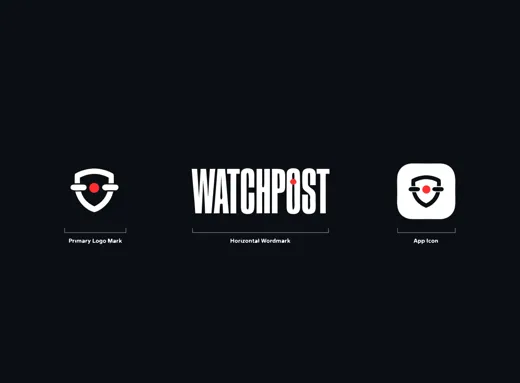 WATCHPOST logo direction: Security badge